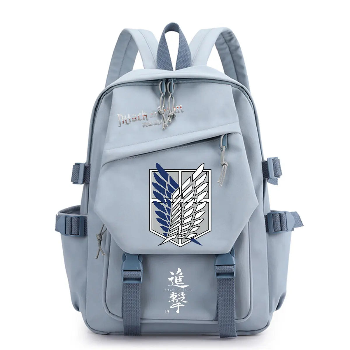 Attack on Titan Backpack Large Capacity School Bag Lightweight Back to School Travel Backpack Survey Corps Wings of Freedom Bag